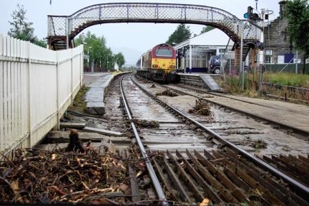 Devastation at Kingussie Station