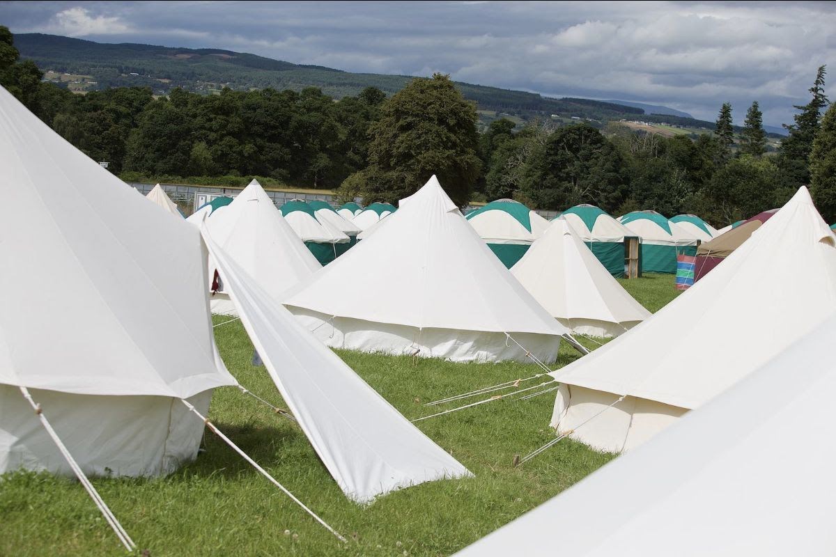 Yurts at the Belladrum Tartan Heart Festival