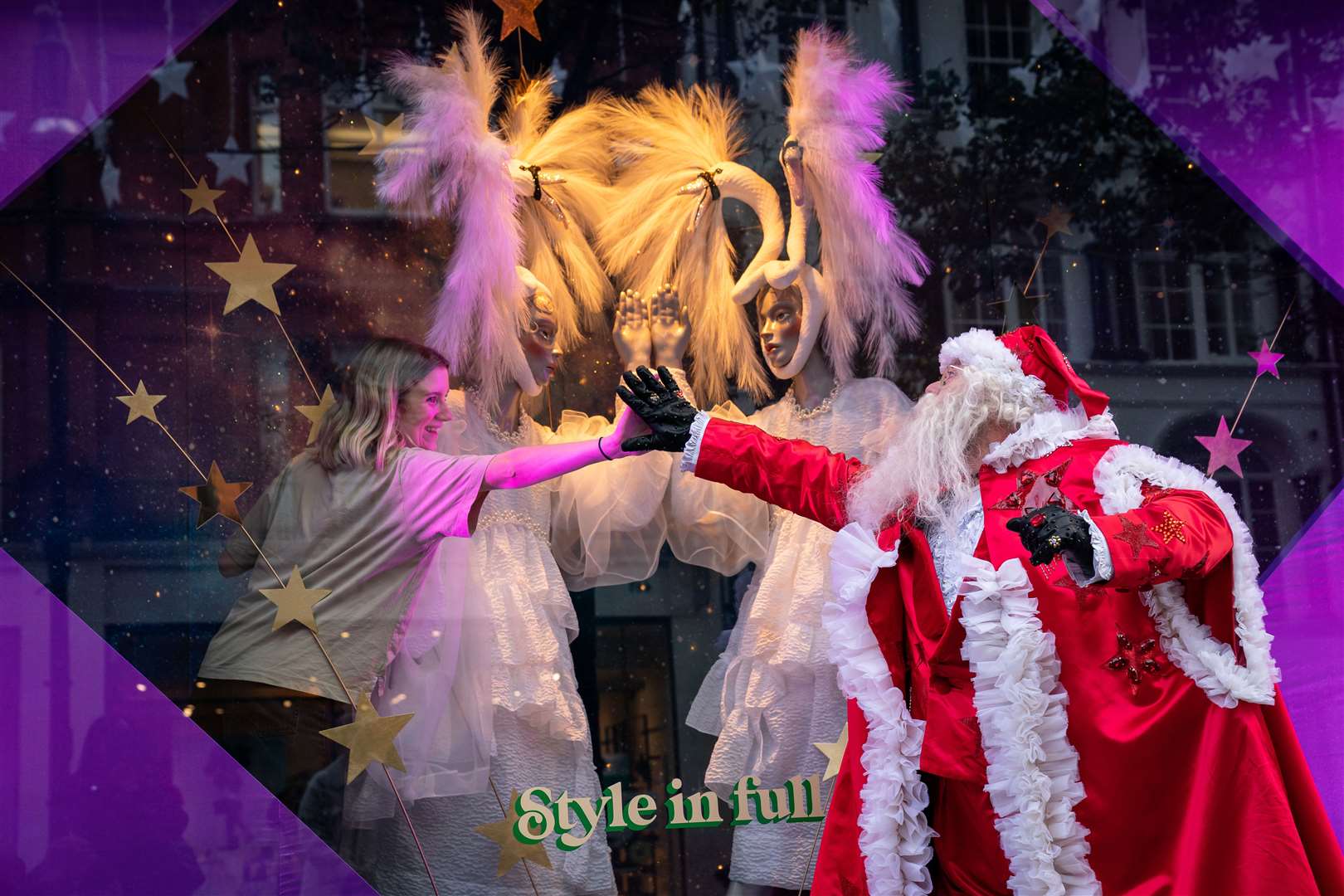 Selfridges has unveiled its ‘Christmas of Dreams’ window displays (Aaron Chown/PA)