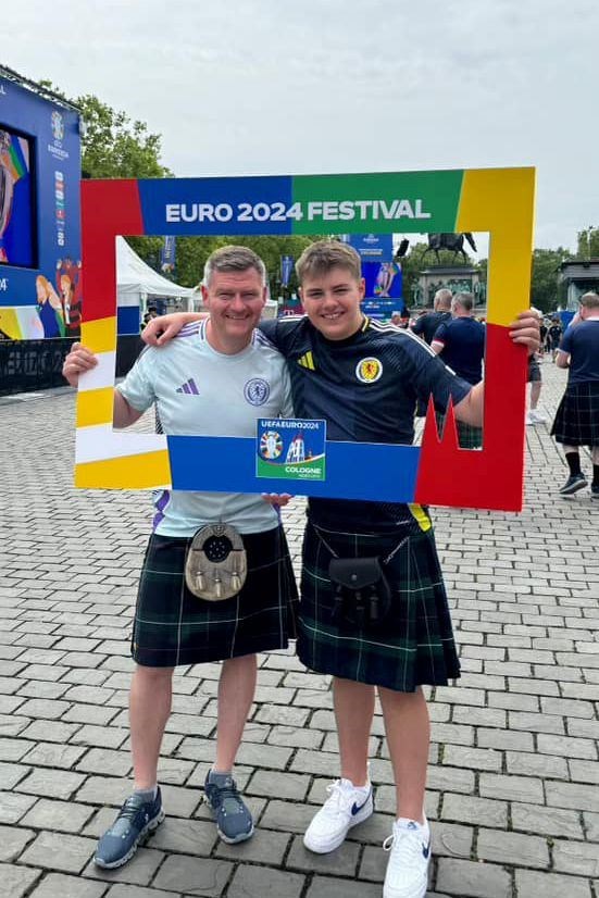 Brian and Sam Innes travelled from Munich to Cologne.