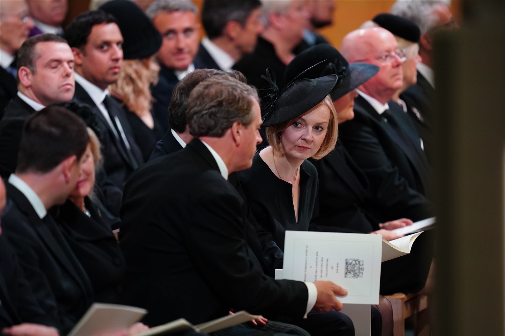 Prime Minister Liz Truss was among those at the service (Jane Barlow/PA)