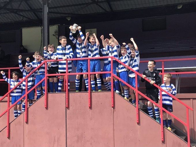 Newtonmore celebrate winning the MacTavish Cup. Picture: Will Clark