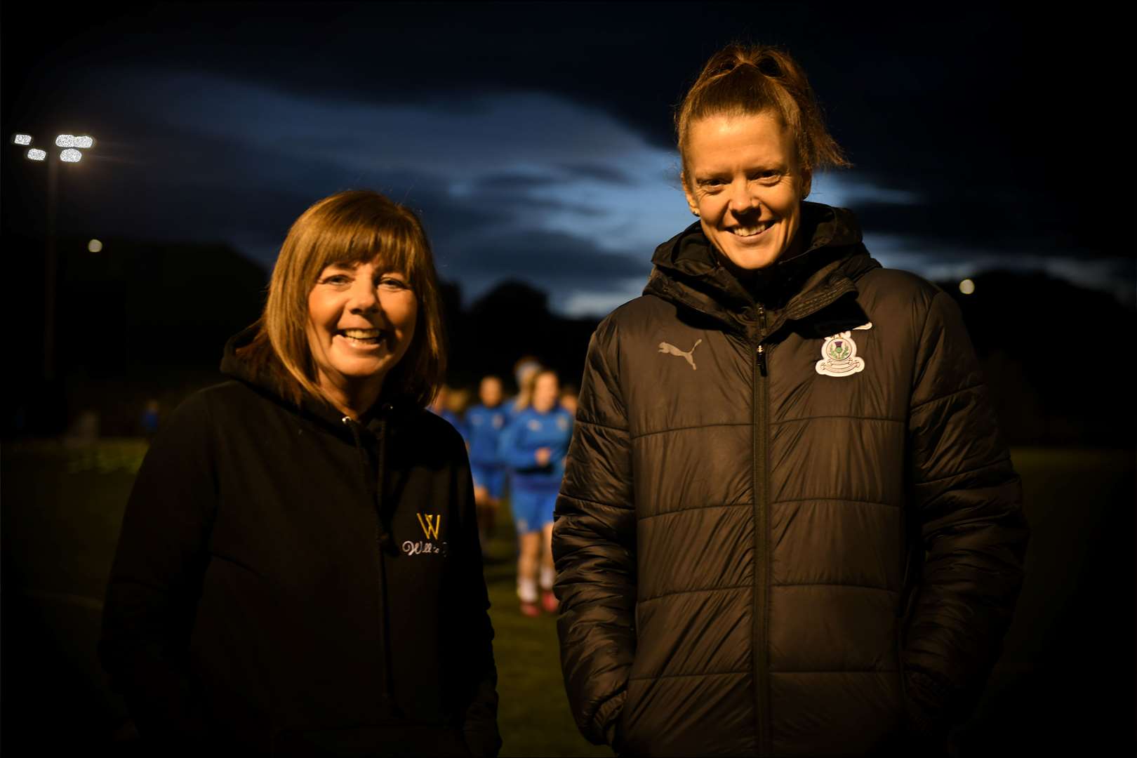 Clare Humphreys, Will to Win with Karen Mason, Inverness Caley Thistle Women's team manager. Picture: James Mackenzie.