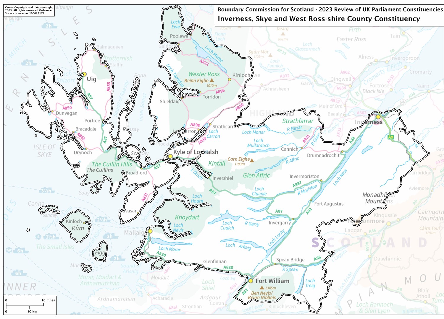 Inverness, Skye and West Ross-shire. Credit: Boundary Commission of Scotland.