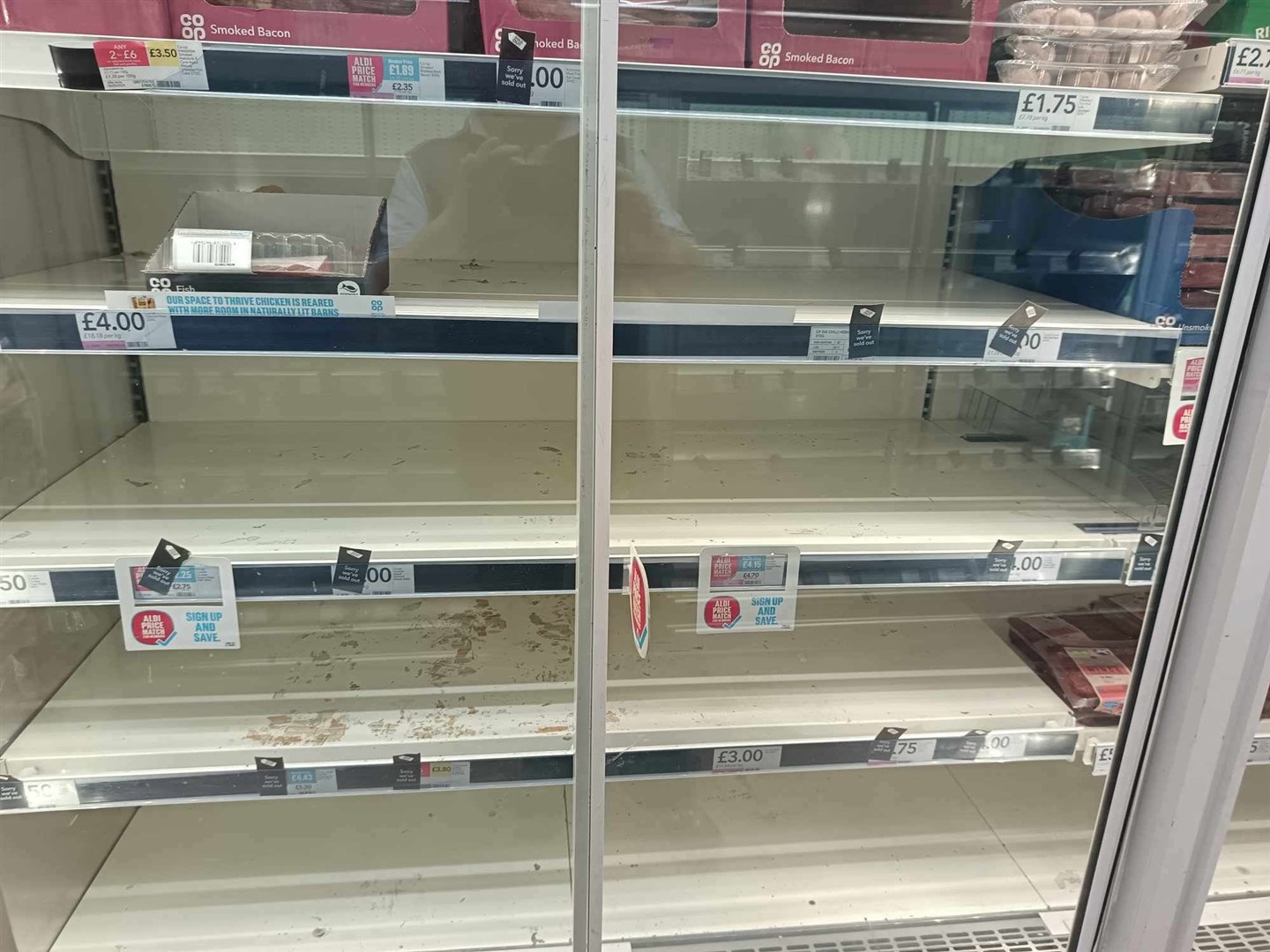 STILL EMPTY: As the crisis continues supplies are a long way from being fully restored to Badenoch