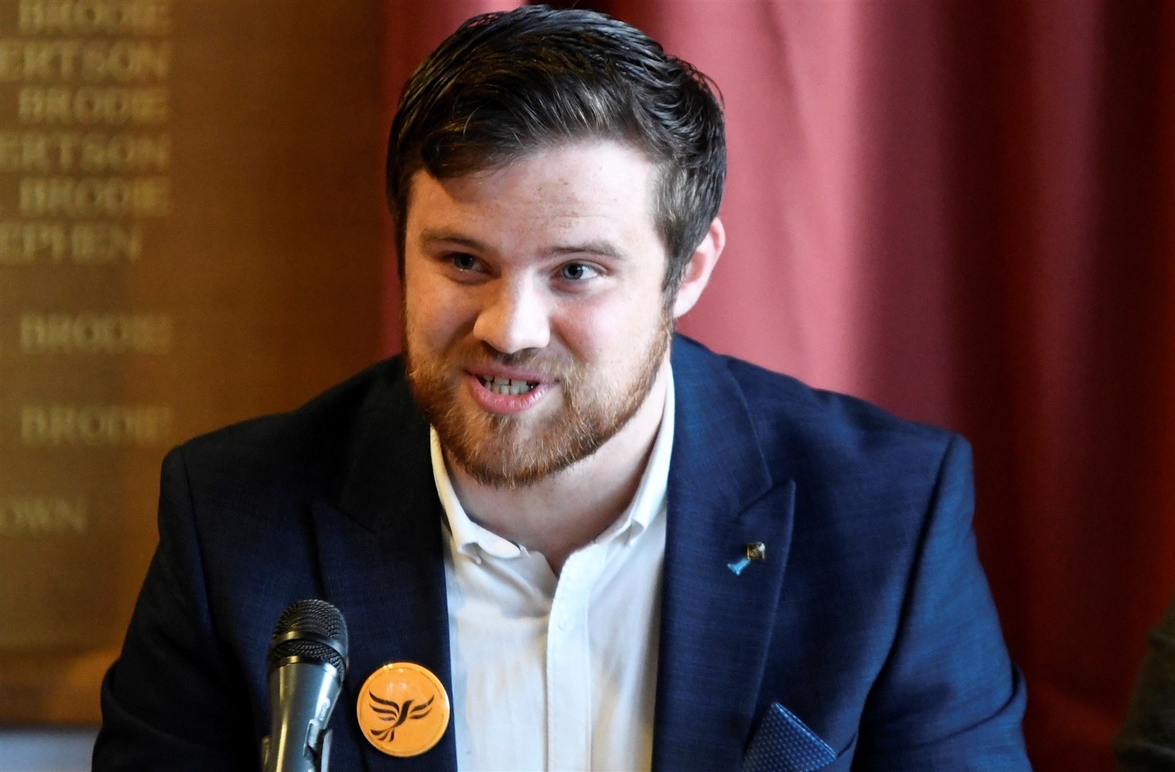Neil Alexander, Leader of the Moray Liberal Democrats, moved the motion. Picture: Becky Saunderson.