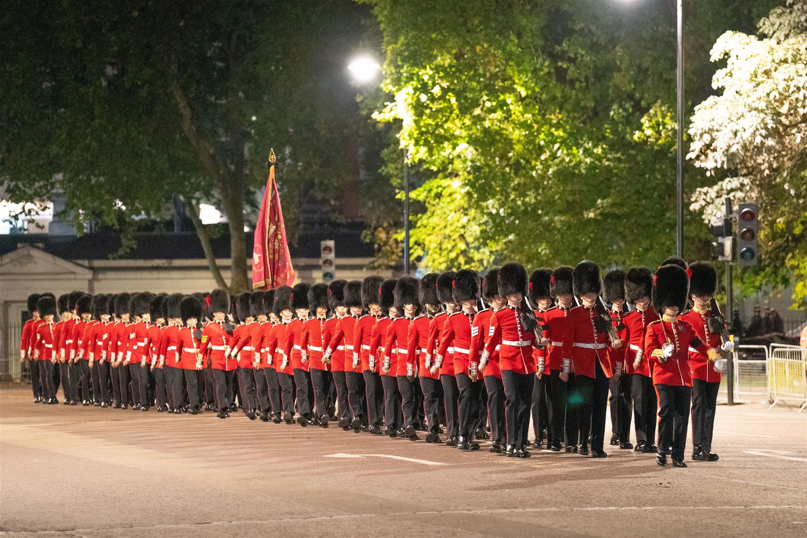 Many of central London’s streets were sealed off for the massive operation (James Manning/PA)