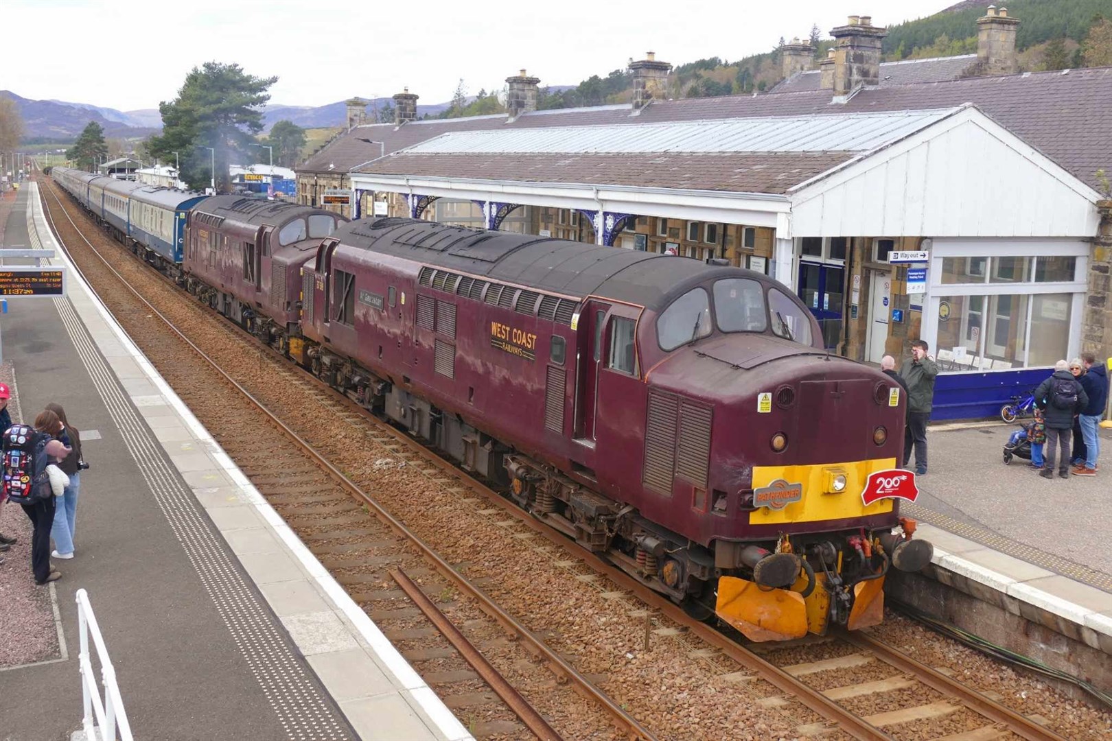 STEEPED IN HISTORY: Here's another historic visitor, a recent double-diesel tripper through Kingussie (David Macleod)