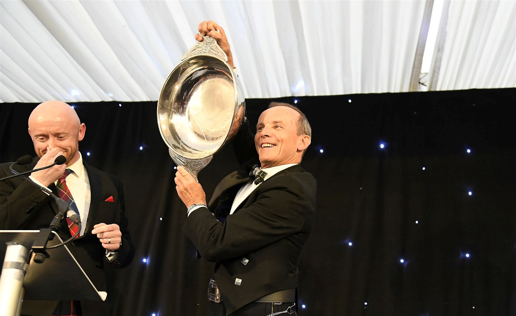 Grant Gordon, Glenfiddich toasts the festival. Picture: Becky Saunderson