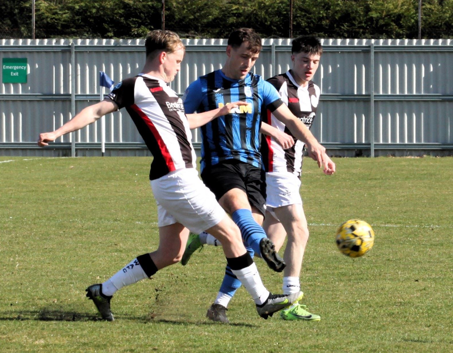 James McShane was on the scoresheet for the Jags in their 3-2 defeat to Rothes.