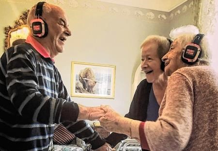 Silent Disco, Silent Discos, Dr Gray's Hospital, Abbeyside Care Home, Grampian Hospital Arts Trust