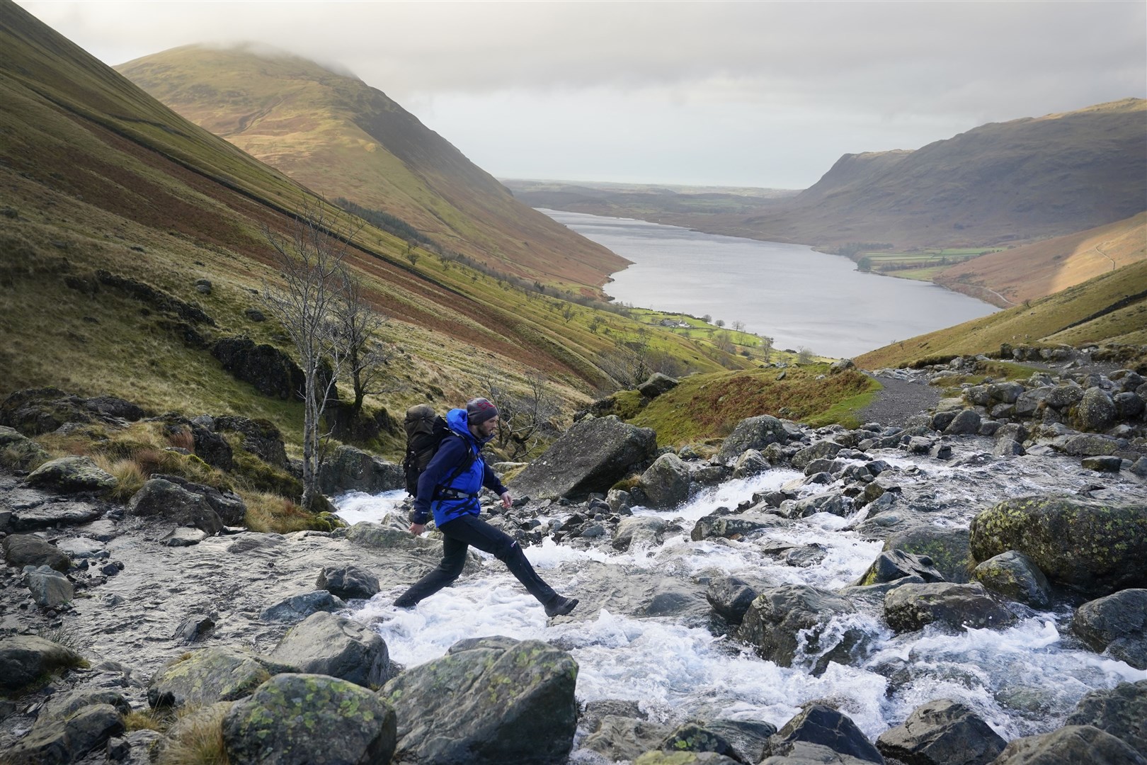 Joe Giddens scaled Scafell Pike six times (Owen Humphreys/PA)