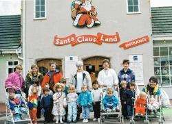 Childminders from a group covering the Aviemore to Newtonmore area with their young charges on a day out at Santa Claus Land in June, 1994.