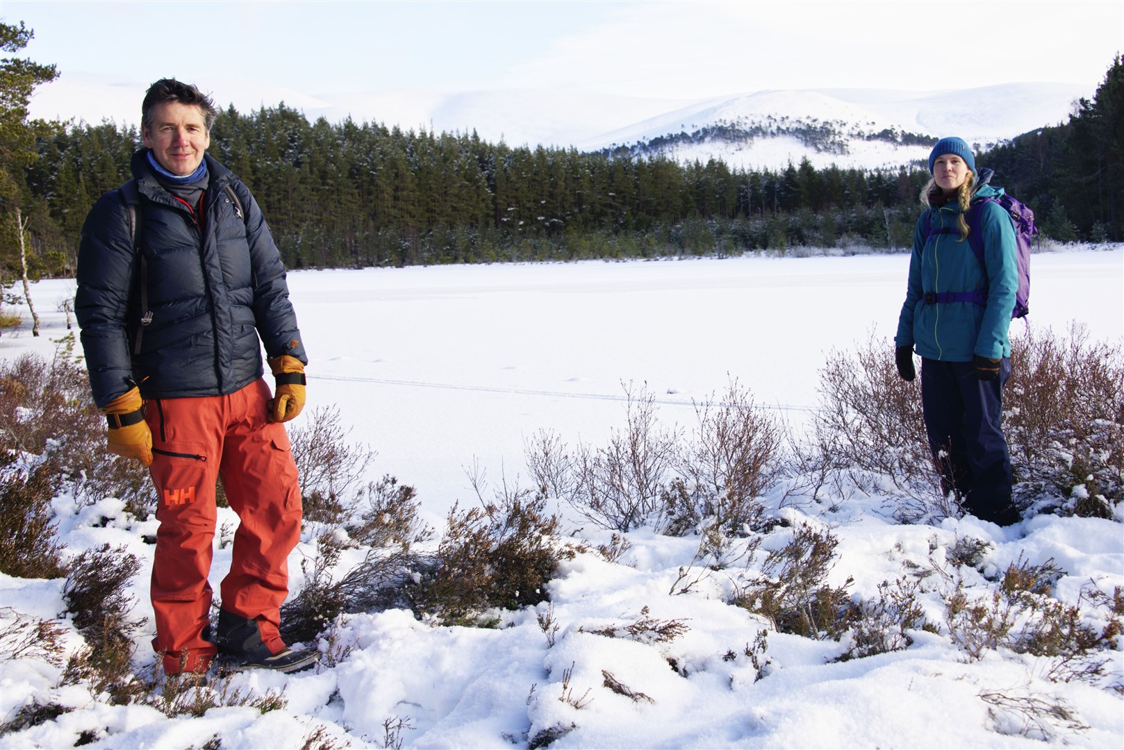 Show presenters Dougie Vipond and Lauren MacCallum on their Cairngorms adventure.