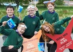 Inverness Gaelic School launches BBC ALBA's move to Freeview television channel