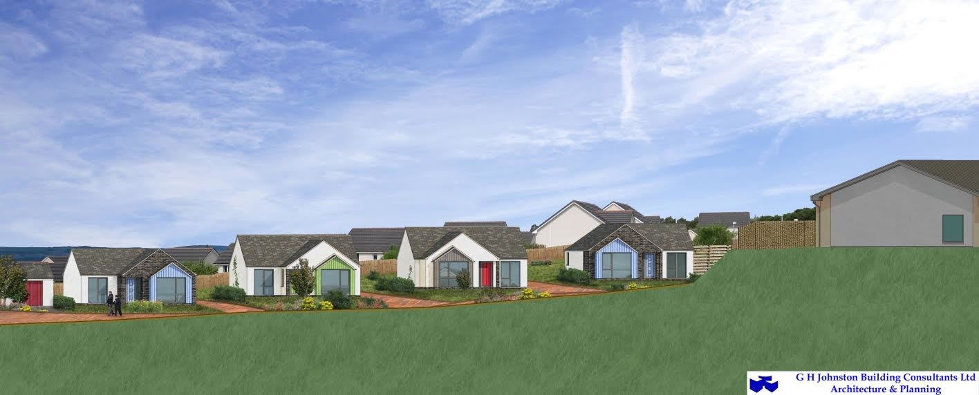 A visual image of the new homes planed at Milton of Leys.