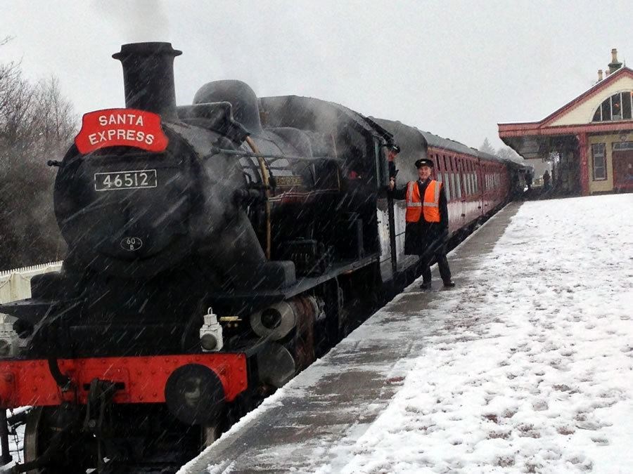 Sad Santa: the great man will not be letting the steam train take the strain this year at Avimore