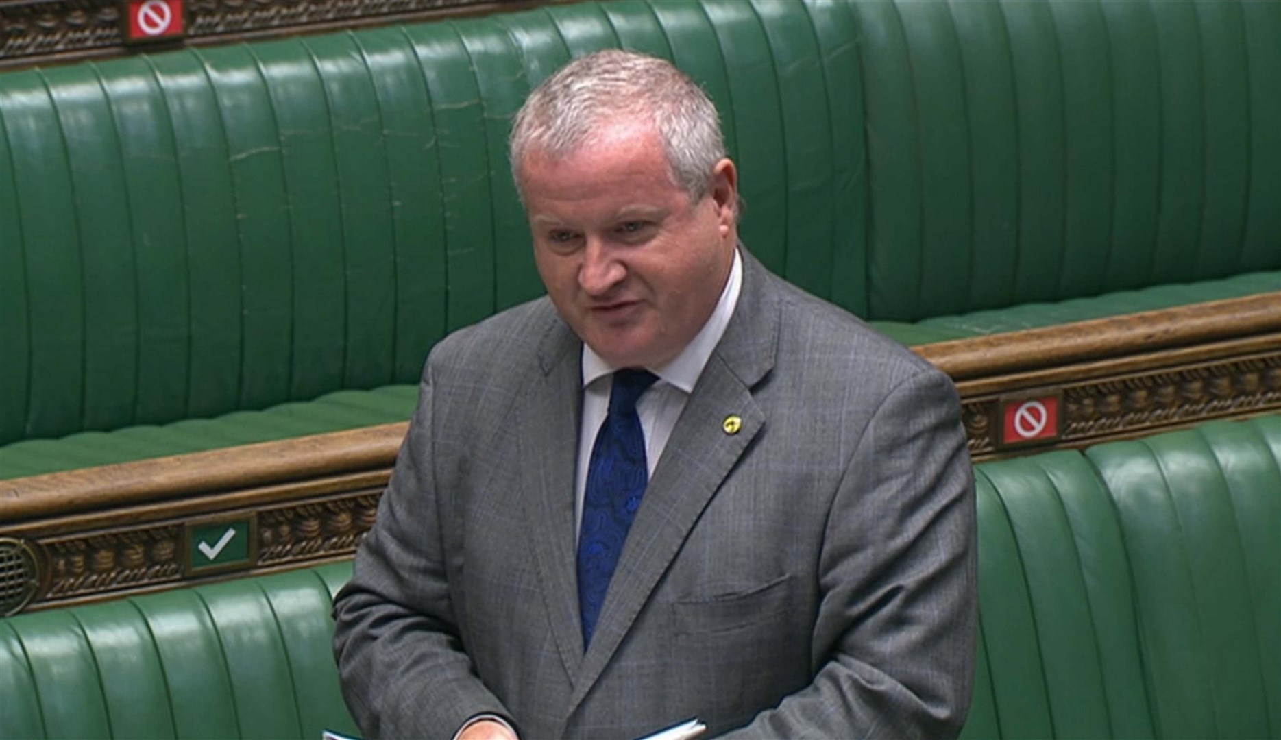 SNP Westminster leader Ian Blackford speaking during Prime Minister’s Questions (PA)