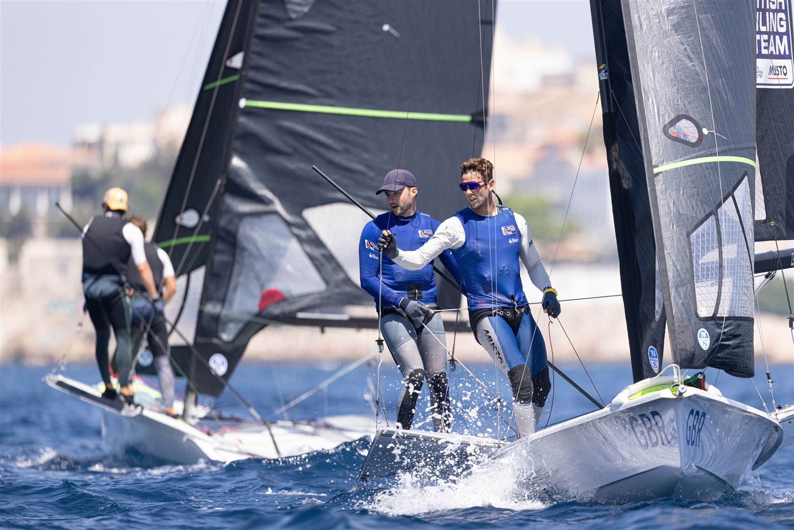 James Peters and Fynn Sterritt in action at Marseillie.