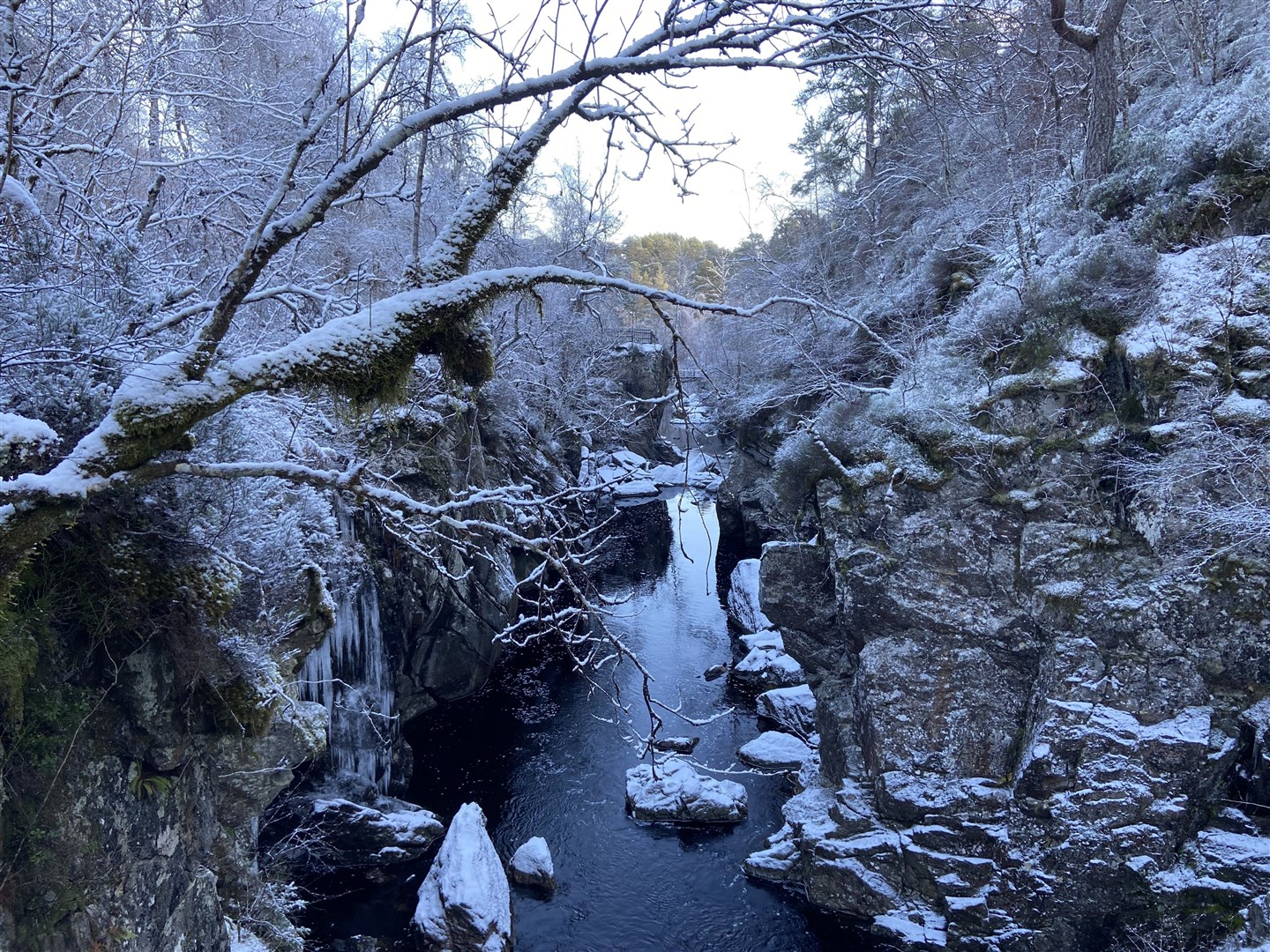 Michael Martin, from Inverness, took this photo at Dog Falls yesterday.