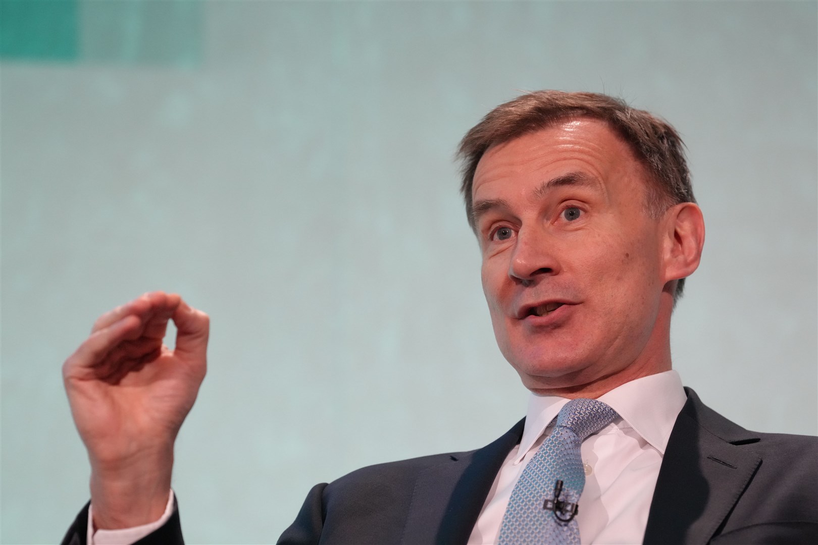 Chancellor Jeremy Hunt said the latest rise in real wages will offer relief for UK households (Maja Smiejkowska/PA)