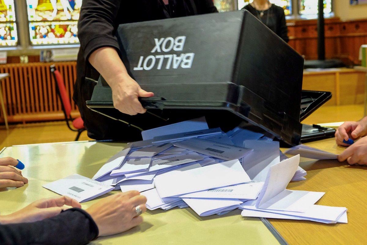 Ballots ready to be counted.