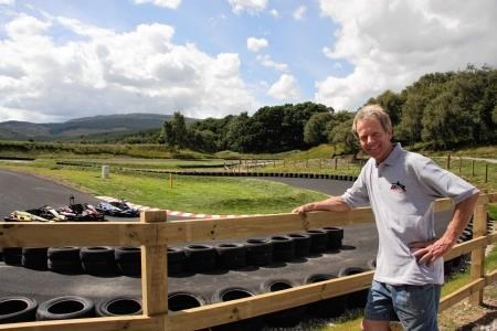 Colin Bain at the new Aviemore kartway circuit