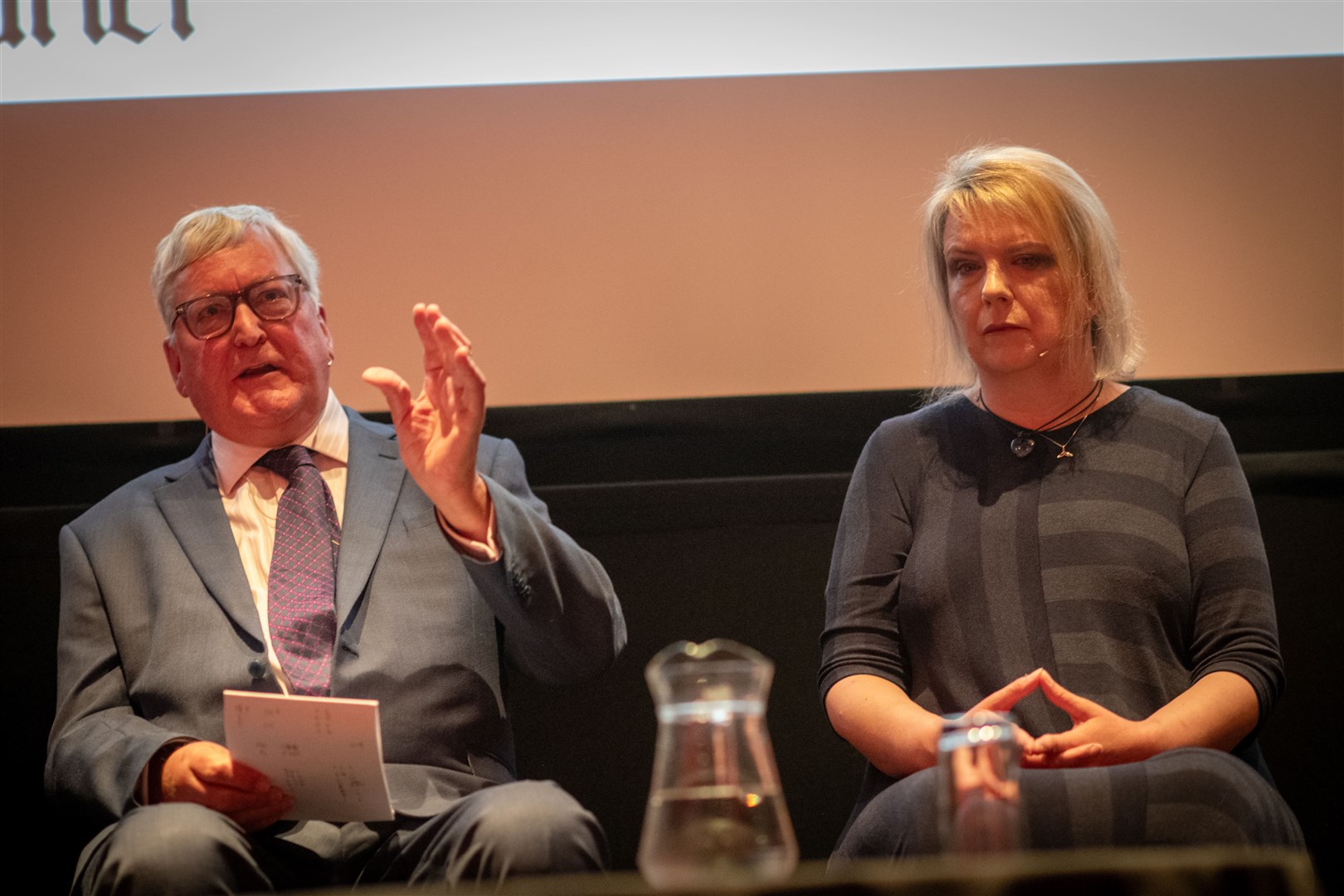 Fergus Ewing and Laura Hansler.