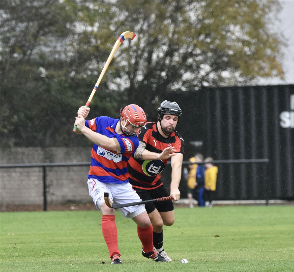 Skipper Martin Genini in the thick of the action on Saturday. Picture: Fiona Young.