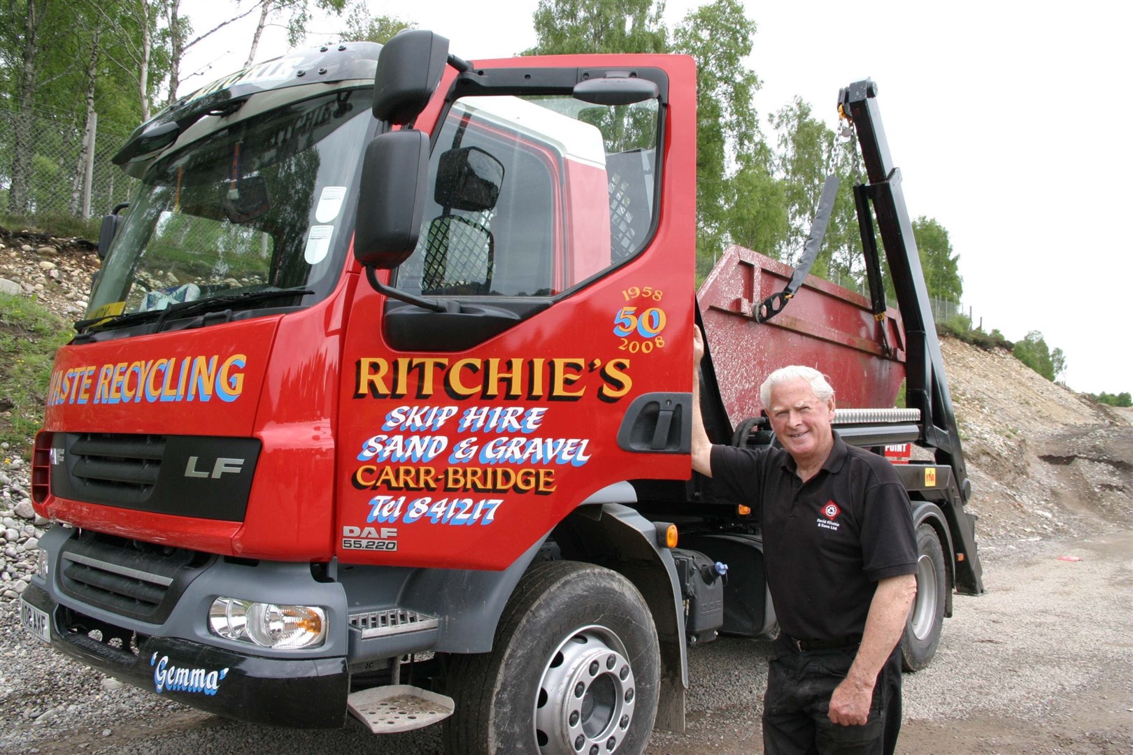 David Ritchie started Ritchie's as a haulage firm in the 1950s with a single lorry. Picture Frances Porter.