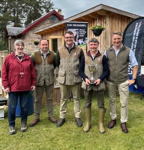 The gamekeeping team from Balavil Estate, near Kingussie, winner of the TeamFlush Gun.