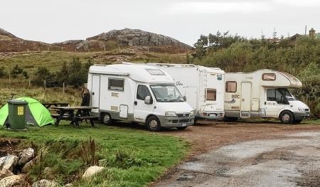 Motorhomes, Kinlochbervie, Kinlochbervie Community Council, Loch Clash, NC500