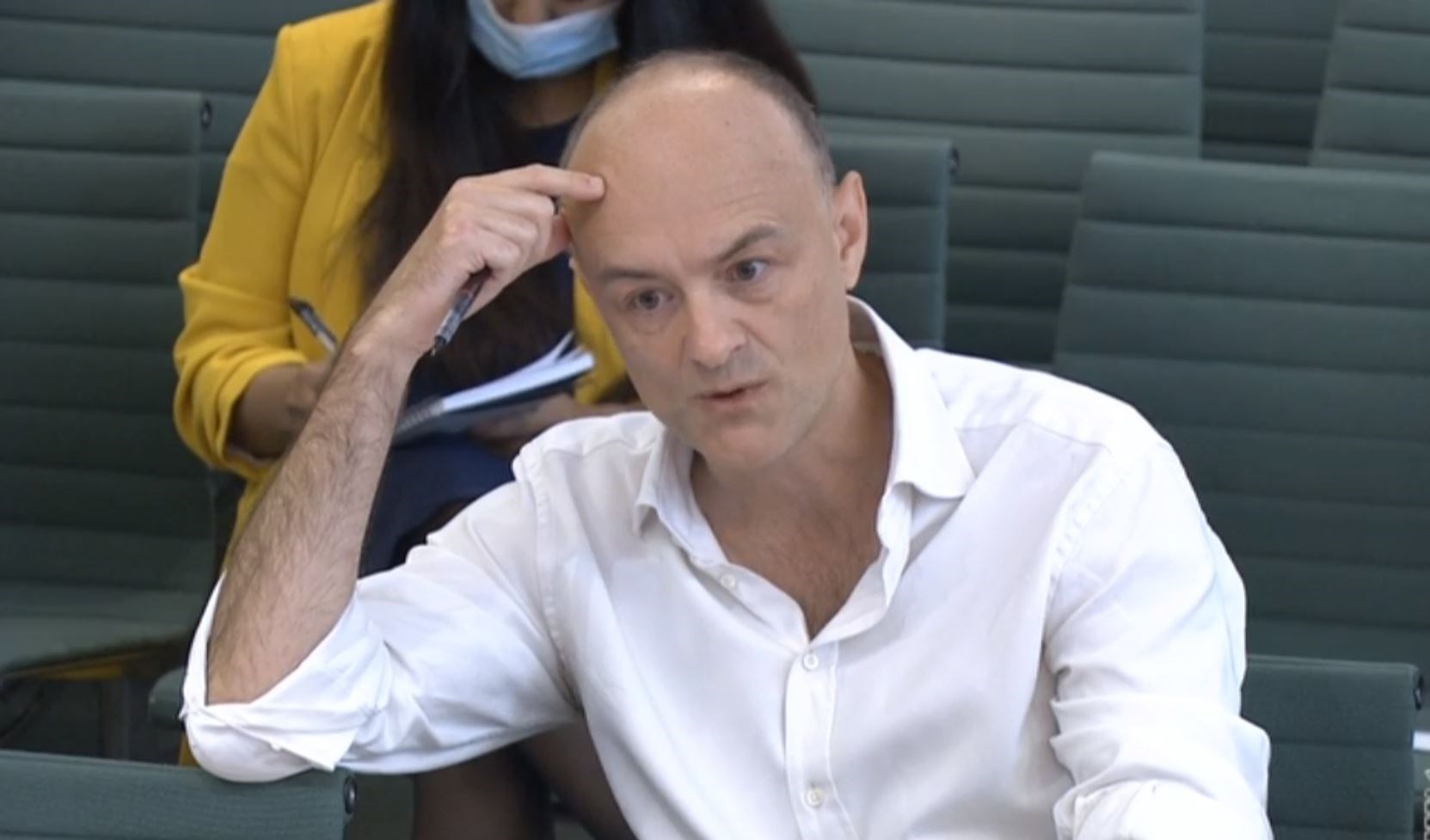 Dominic Cummings released messages from Boris Johnson criticising the Health Secretary (House of Commons/PA)