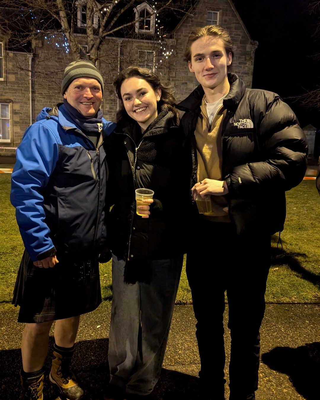 Ian Masson, Elise Masson and Jack Ling from Grantown