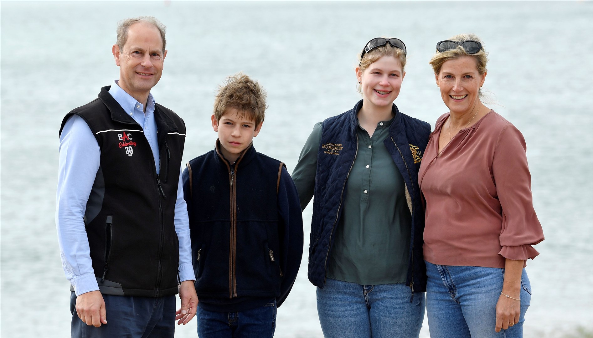 The Earl and Countess of Wessex with their children, Lady Louise and Viscount Severn (Toby Melville/PA)