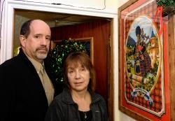 Russell and Ellen Felber outside their Inverness guest house.