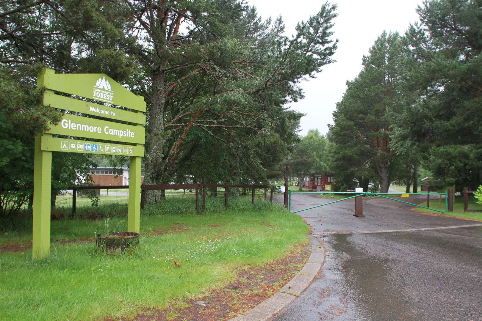 The gates at Glenmore Campsite were locked for a year.