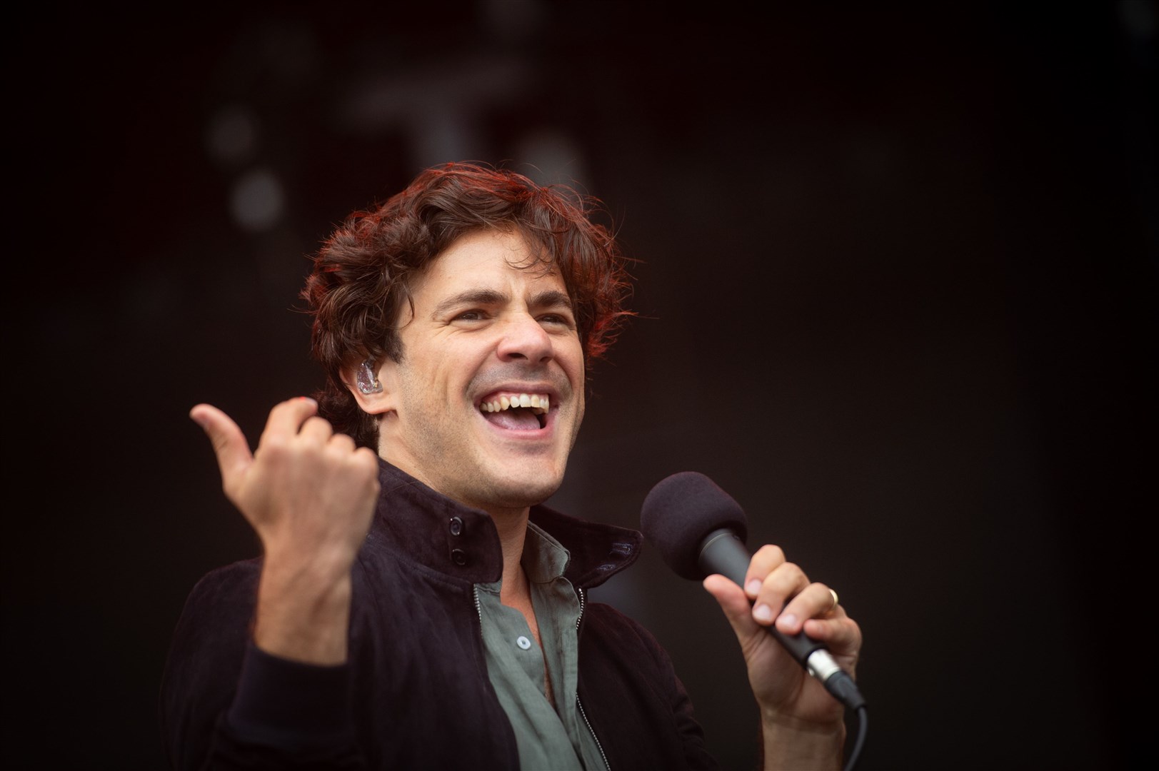 Support from Jack Savoretti – literally a warm-up! Picture: Callum Mackay