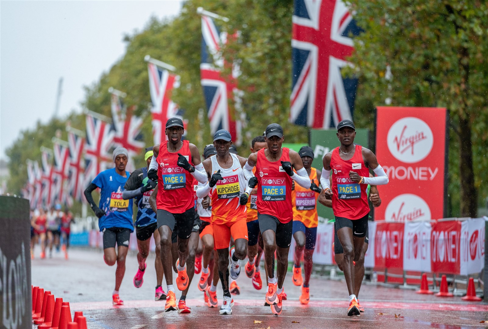 Only elite runners were able to take part in the central London event in 2020 (Thomas Lovelock/London Marathon Events/PA)