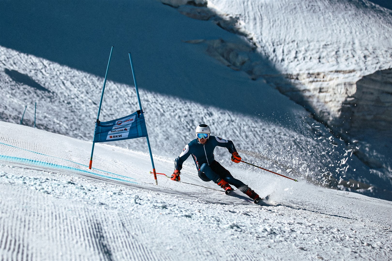 Nethy Bridge’s Calum Langmuir is competing in the GS and slalom for GB at the world champs in Austria.