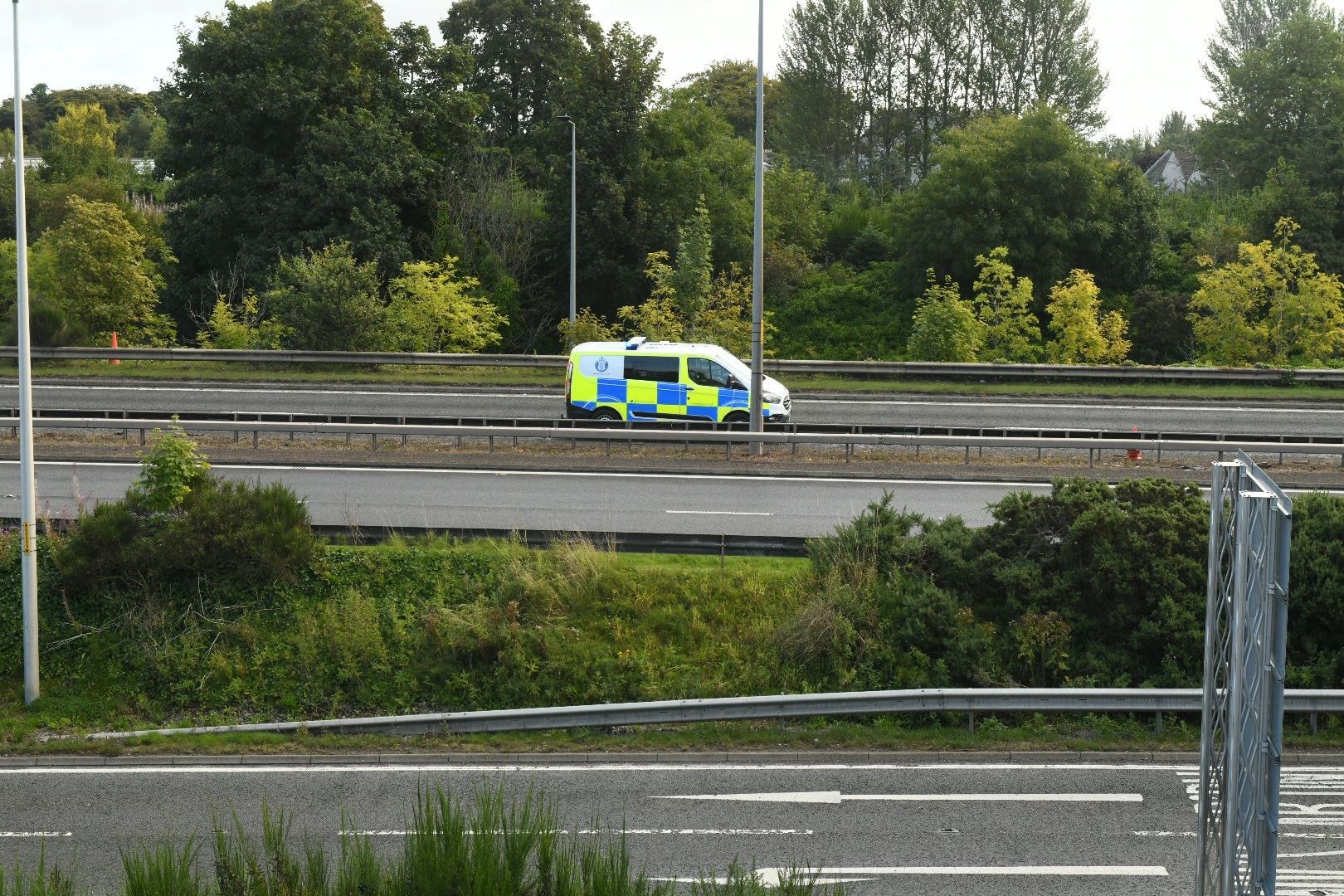 The incident at the Golden Bridge saw police close the A9 in both directions.