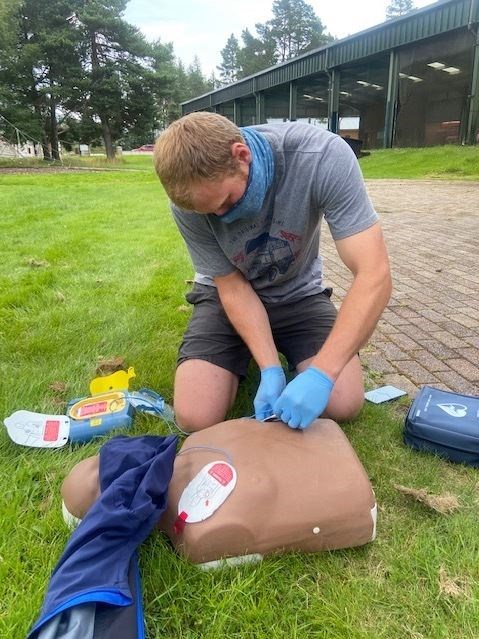 Life saver: trainee Stuart French gets hands on at the new course