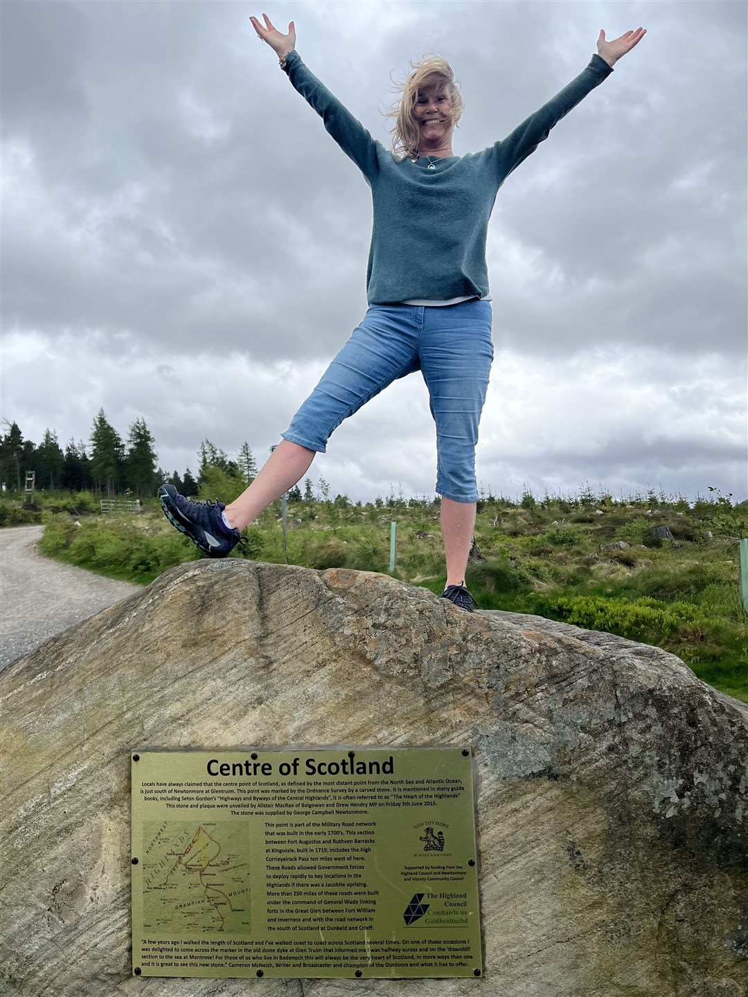 Centre of Scotland - on the stone.