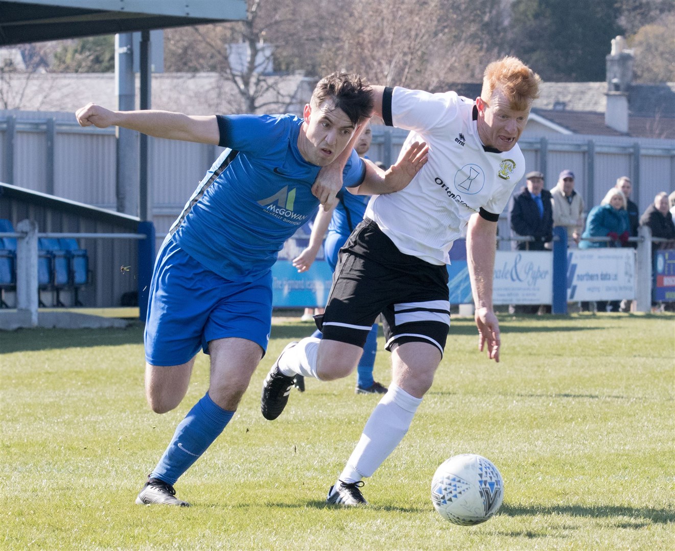 The returning James McShane (left) was on the scoresheet for the Jags last night. Library image.