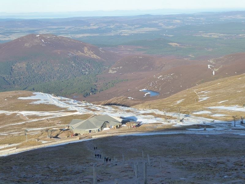 COMING OUT OF THE SHADOWS? The Ptarmigan building. Visitors arriving by funicular have to remain inside for most of the year because of access restrictions.