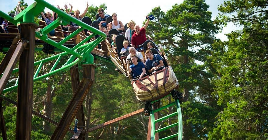 The Runaway Timber Train at Landmark Forest Adventure Park.