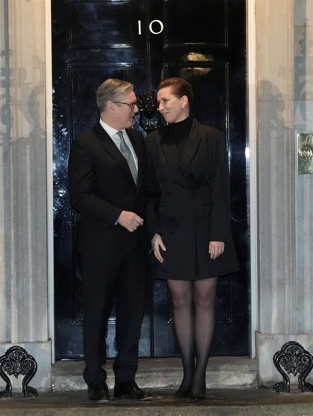 The UK Prime Minister hosted Mette Frederiksen for a working dinner in Downing Street on Tuesday evening (Stefan Rousseau/PA)