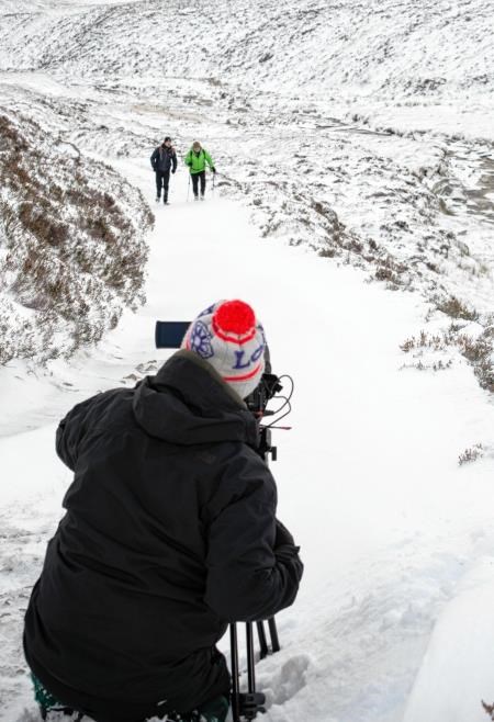 The pair in Badenoch's winter wonderland