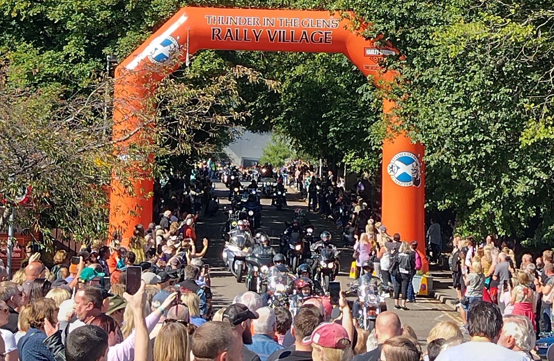 2022: last year's mass ride-out begins at the Macdonald Highland Resort. Picture: Tom Ramage