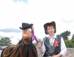 Frances Wardhaugh and her trust horse.